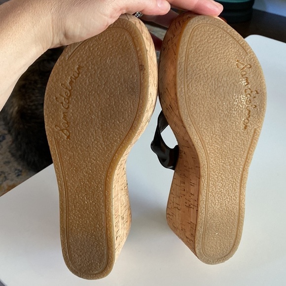 Sam Edelman Romy Wedge Platform Cork Flip Flops - Picture 4 of 6